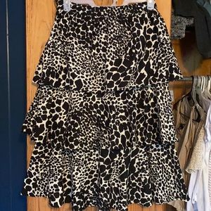 WHO WHAT WEAR tiered skirt